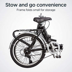 20-Inch Folding Adult Bike for Men and Women, 7-Speed Drivetrain
