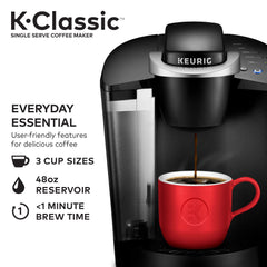 Single-Serve Coffee Maker for Coffee Pods, Black