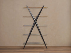 Bookcase - Option 10 – LIGHT BURNT OAK pour atelier
