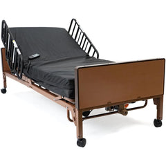 Fully Electric Hospital Bed with Foam Mattress and Half Rails