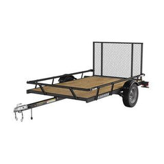 5 x 8 ft. Wood Floor Utility Trailer with Sliding Rail System