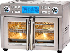 25-Qt. Extra-Large Dual-Zone Air Fryer Oven with French Doors