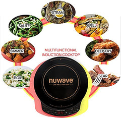 Precision Induction Cooktop, Portable Electric Countertop Burner with Large 8-Inch Heating Coil, Powerful Adjustable Heat Control