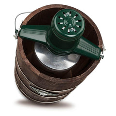 6-Quart Electric Ice Cream Maker, Green and Brown