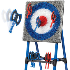 Deluxe Steel Frame Axe Throw Target Game Set – 8 Foam Axes, Indoor/Outdoor Use