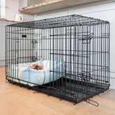 Cozy & Calming Puppy Cage Bed in Balmoral Tweed – Natural Tweed, Without Personalization pour les activités extérieures