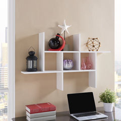 Cantilever Floating Wall Shelf, Modern Decorative Display Shelf for Living Room, Bedroom and Home Storage