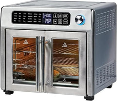 26-Qt. Extra-Large Air Fryer Convection Toaster Oven with French Doors, Stainless Steel