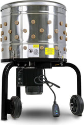 1 HP Electric Chicken Plucker, Stainless Steel, 120VAC, 280 RPM, 20-Inch Drum, 92 Soft Fingers