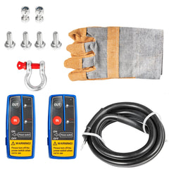 Electric Recovery Winch – 12V Steel Cable Winch for ATV UTV Truck Towing