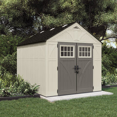 8 x 10 ft. Metal and Resin Storage Shed, Vanilla