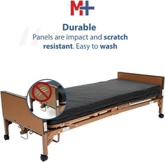 Fully Electric Hospital Bed with Foam Mattress and Half Rails