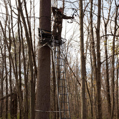 21-Foot 2-Person Ladder Treestand, Heavy-Duty Hunting Tree Stand with Ladder, Elevated Outdoor Hunting Platform