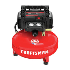 6-Gallon Pancake Air Compressor, Oil-Free, 150 PSI, Portable with Accessory Kit