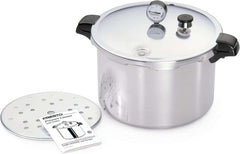 16-Quart Aluminum Pressure Canner and Cooker, Silver