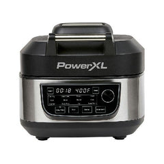 6-Qt 12-in-1 Grill and Air Fryer Combo, 1550W, Stainless Steel