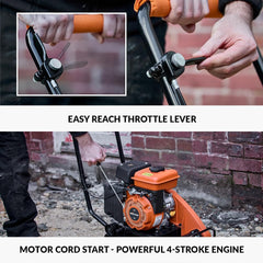 Electric Plate Compactor, Vibratory Soil Compactor for Pavement, Artificial Turf, Patio, Blockwork, Sand and Soil Ground Preparation