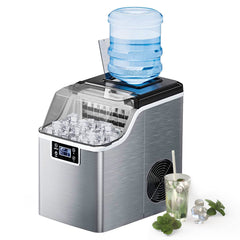 Countertop Ice Maker – 45Lbs/24H, 24 Pcs in 13 Mins, 2 Water Fill Options