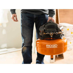 6-Gallon Portable Electric Pancake Air Compressor with 18GA Brad Nailer, 16GA Finish Nailer and 18GA Finish Stapler