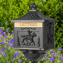 Cast Aluminum Mailbox with Post – Rustproof Weather-Resistant Mailbox Set