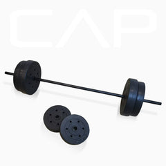Adjustable Standard Weight Bench with Rack and Leg Extension, 90 lb. Weight Set