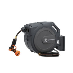 Heavy Duty Wall Mounted Retractable Hose Reel, 1/2 Inch x 78 ft Garden Hose