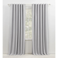 Blackout Curtain Single Panel, Back Tab and Rod Pocket Window Curtain