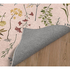 Fall Botanical Floral Kitchen Mat, Decorative Anti Fatigue Non Slip Floor Rug for Kitchen and Home Decor