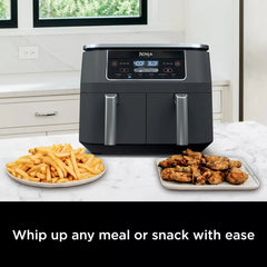 8-Qt 2-Basket Air Fryer – 6-in-1 with DualZone Technology and Smart Finish
