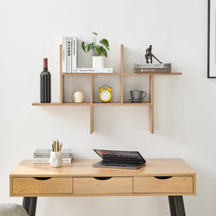 Cantilever Floating Wall Shelf, Modern Decorative Display Shelf for Living Room, Bedroom and Home Storage