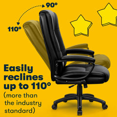 Big and Tall Home Office Chair, Heavy Duty Ergonomic Computer Desk Chair for Home and Work