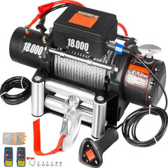 Electric Recovery Winch – 12V Steel Cable Winch for ATV UTV Truck Towing