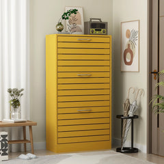 Modern Shoe Storage Cabinet for Entryway and Hallway, Space-Saving Shoe Organizer