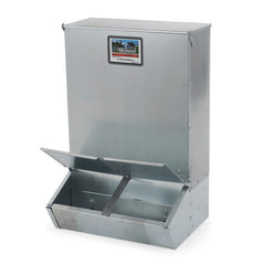 3.7 Bushel 2-Door Hog Feeder – Galvanized Steel Supplement Feeder for 8 Hogs