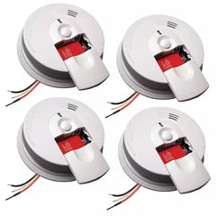 Hardwired Smoke Alarm with Ionization Sensor, 120V AC, 9V Battery Backup