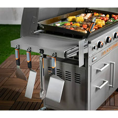 36" 4-Burner Propane Griddle Station – 768 sq in Cooking Surface with Hood & Cabinet