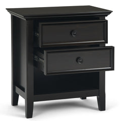 24 Inch Wide Solid Wood Nightstand, Bedside Table and Bedroom End Table
