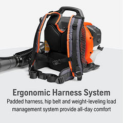 51cc Gas Backpack Leaf Blower, 2.16 HP, 765 CFM, 270 MPH, Ergonomic Design