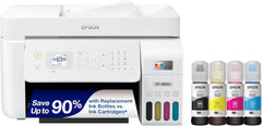 Wireless All-in-One Inkjet Printer with Scanner, Copier, Fax, ADF and Ethernet, White