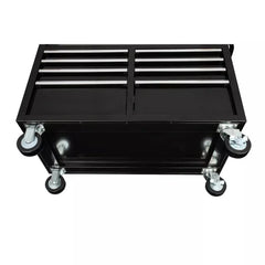 46-Inch W x 24-Inch D 9-Drawer Deep Tool Chest Mobile Workbench, Gloss Black