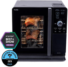 Smart Indoor Pellet Smoker, Electric Countertop BBQ Smoker with Active Smoke Filtration, 5 Smoke Control Settings, WiFi Connectivity, Black