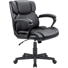 Mid Back Office Chair, Ergonomic Swivel Computer Task Chair for Home Office, Work and Study