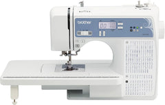 Computerized Sewing and Quilting Machine, 165 Built-in Stitches, LCD Display, Wide Table, 8 Included Presser Feet, White, 20 x 12 x 17 Inches