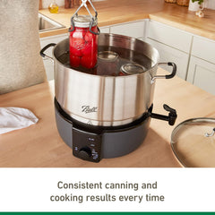 Electric Water Bath Canner, Automatic Home Canning Appliance for Jars, Fruits, Vegetables and Preserves