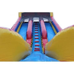 20-Ft. Dual-Lane Inflatable Water Slide with Pool, Wet/Dry Design