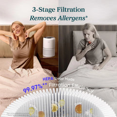 Air Purifier for Home, Compact Air Cleaner for Allergens, Dust, Pet Dander and Odors