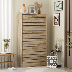 Modern Shoe Storage Cabinet for Entryway and Hallway, Space-Saving Shoe Organizer