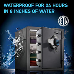 Digital Safe Box, Waterproof and Fireproof Alloy Steel Security Safe for Home and Office