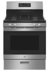 30-Inch 4-Burner 4.8 Cu. Ft. Freestanding Gas Range, Stainless Steel