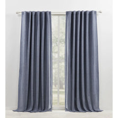 Blackout Curtain Single Panel, Back Tab and Rod Pocket Window Curtain